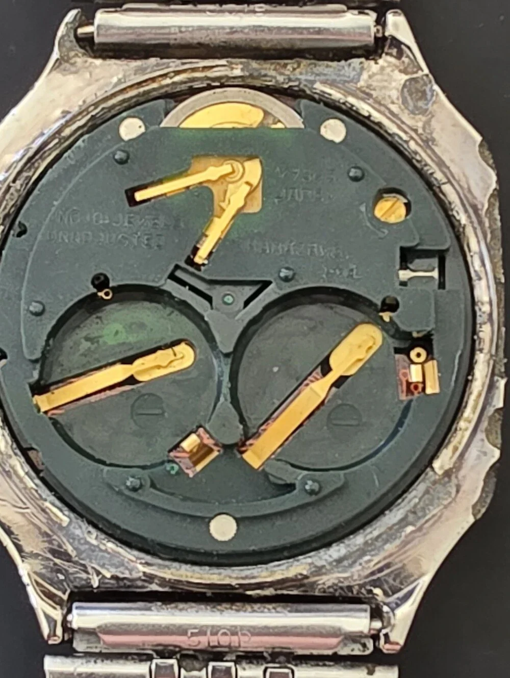 Vintage PULSAR Y739-5019 Calculator Quartz Watch For Parts Or Repair